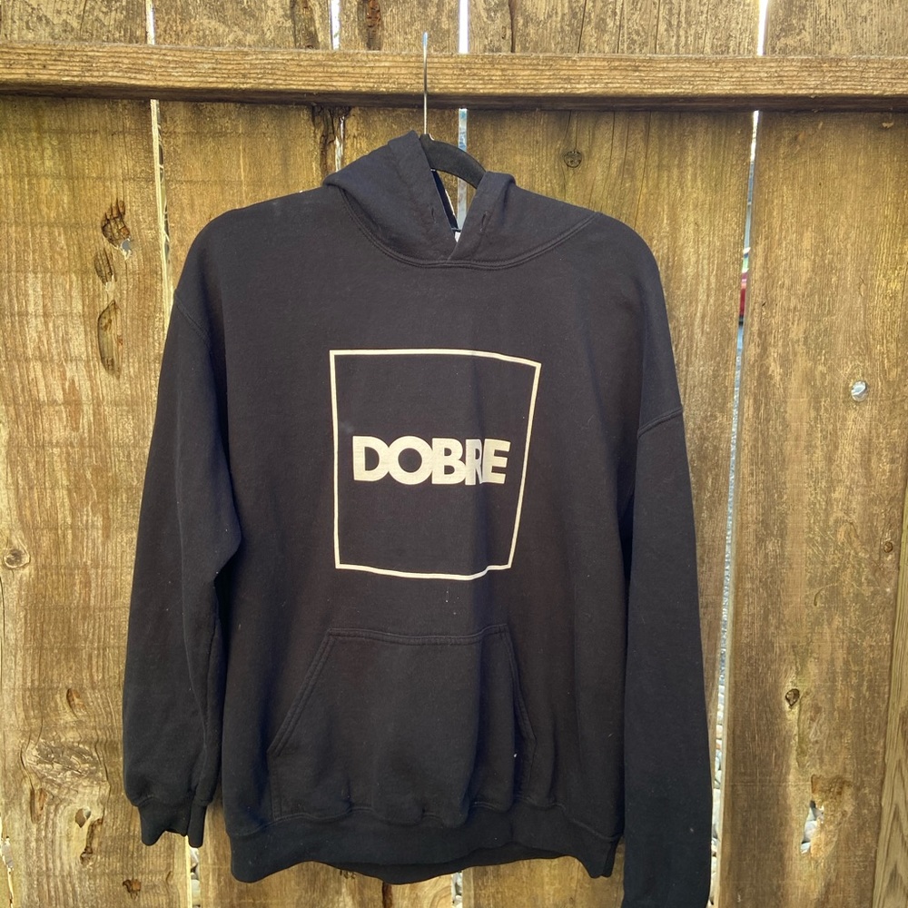 black sweatshirt